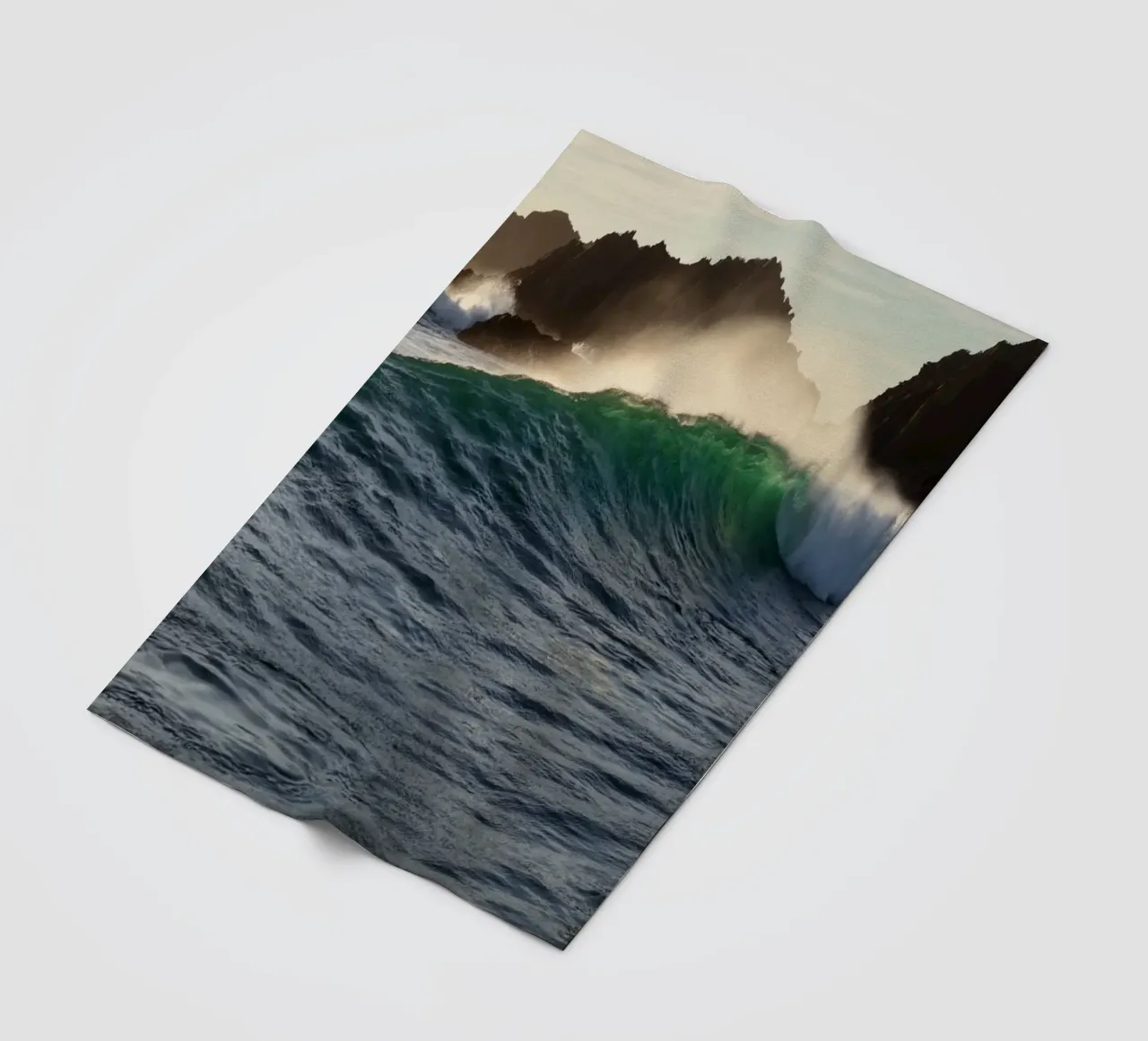 Wave spray fleecedeken van Moias Design