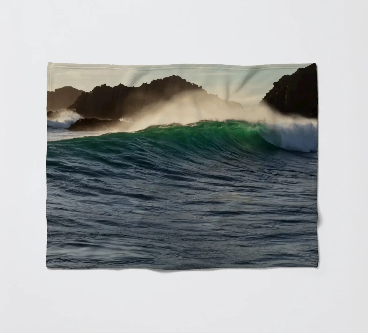 Wave spray fleecedeken van Moias Design