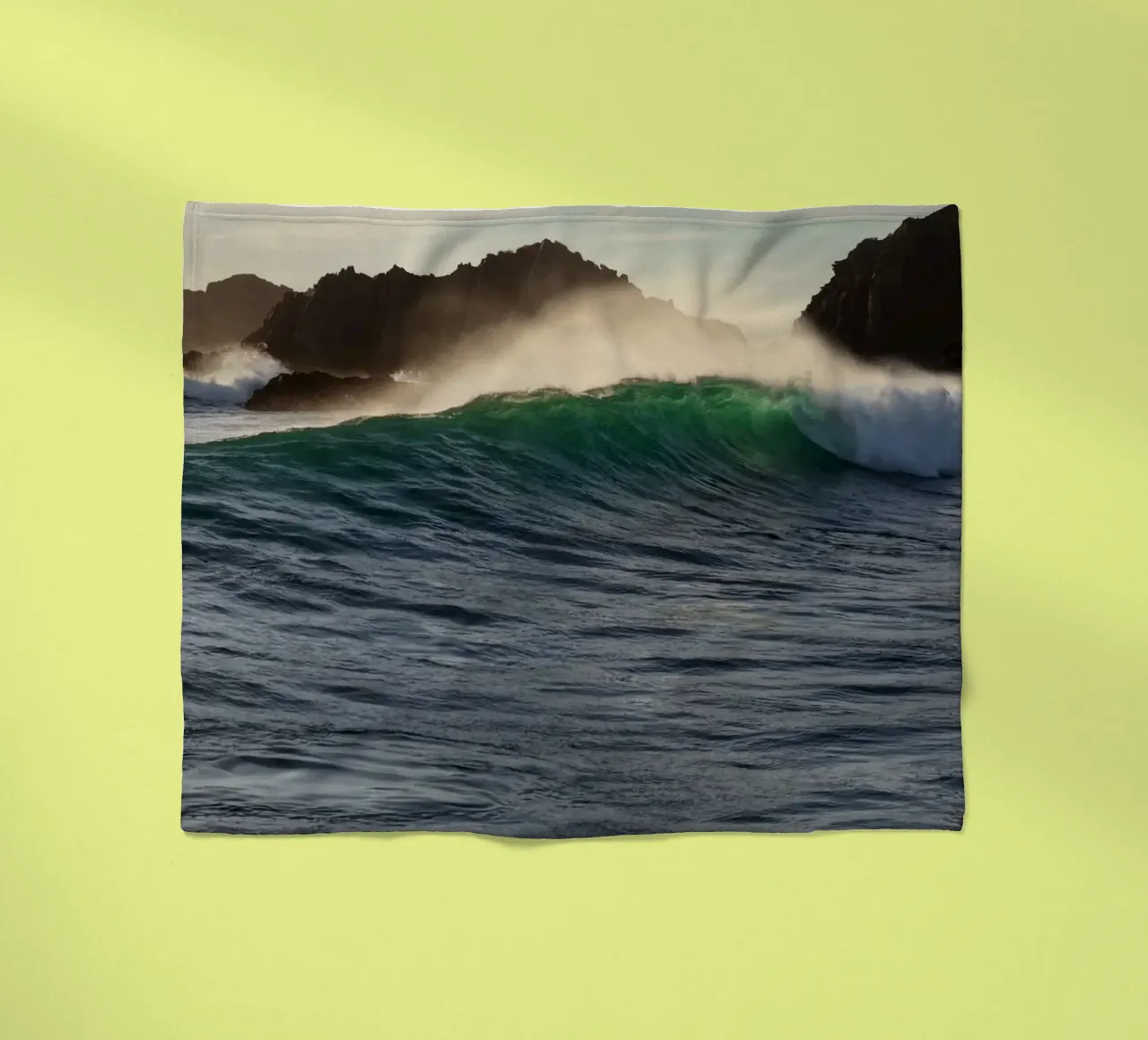 Wave spray fleecedeken van Moias Design