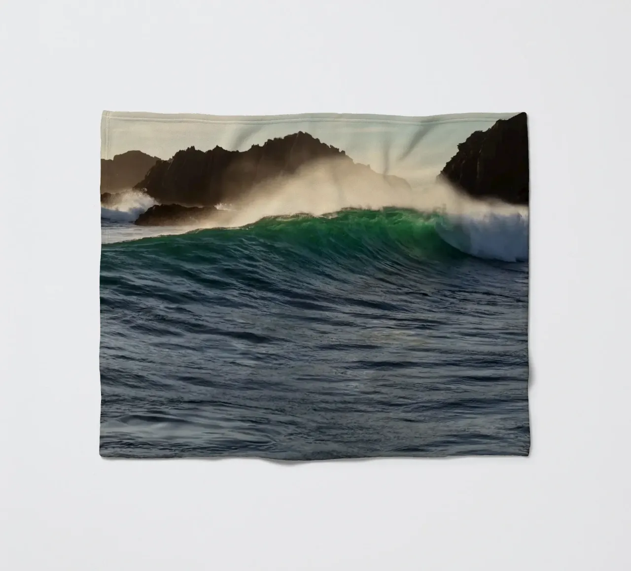 Wave spray fleecedeken van Moias Design