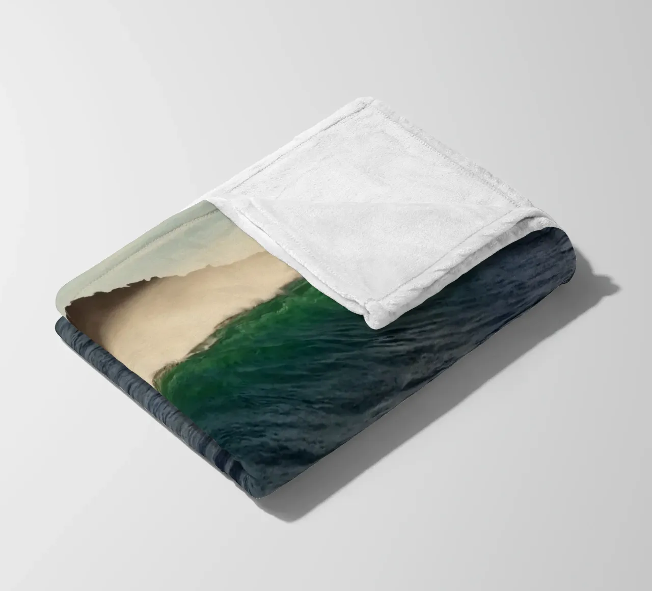 Wave spray fleecedeken van Moias Design