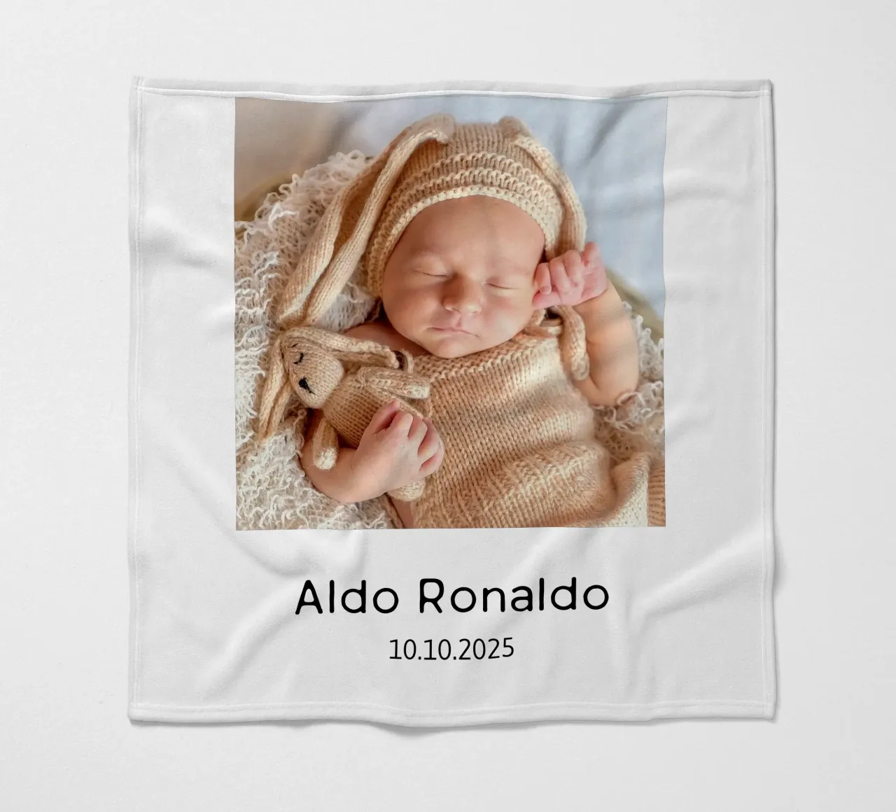 La vostra immagine con un testo a scelta, formato verticale, immagine quadrata coperta in pile da rb-Fotografie