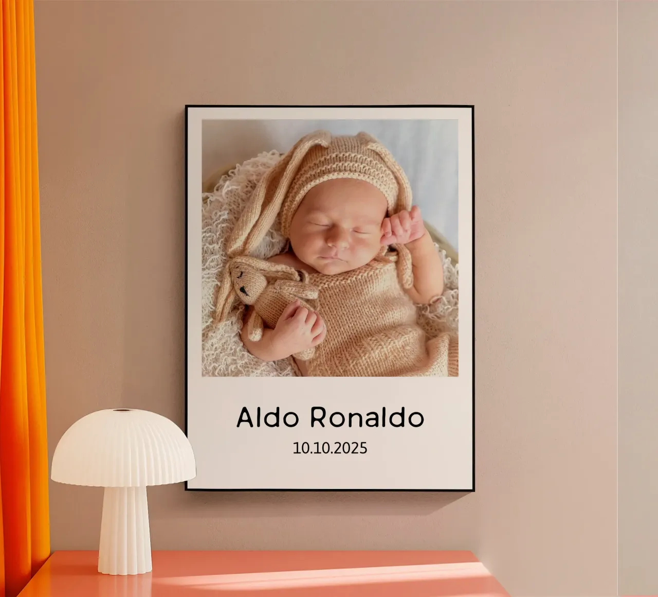 La vostra immagine con un testo a scelta, formato verticale, immagine quadrata plexiglass da rb-Fotografie