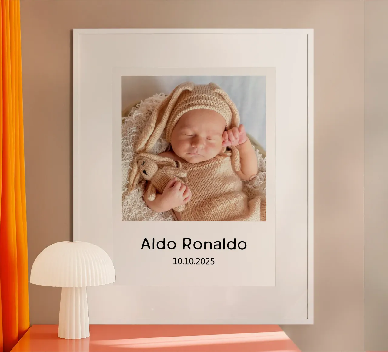 La vostra immagine con un testo a scelta, formato verticale, immagine quadrata carta hahnemühle da rb-Fotografie