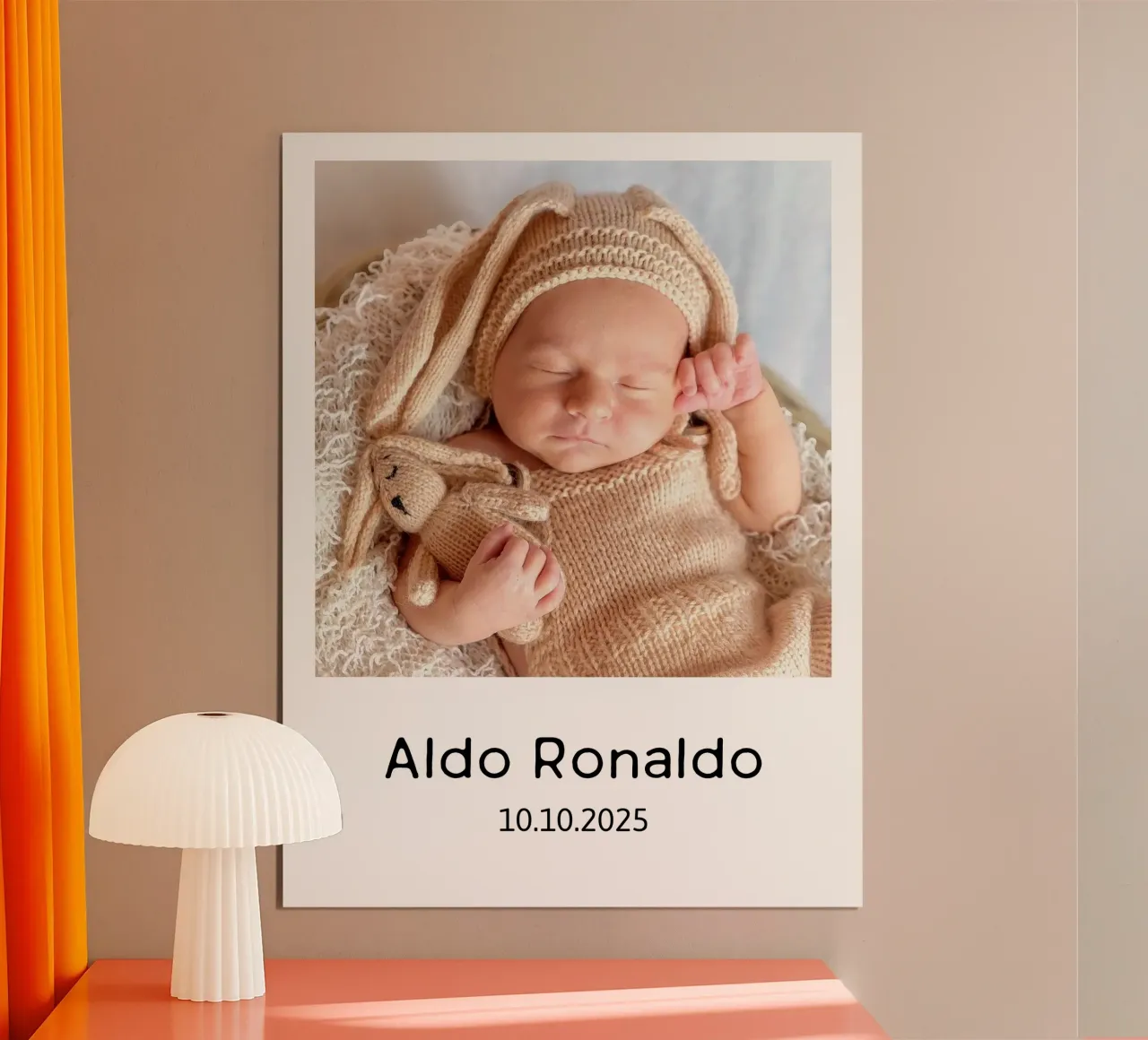 La vostra immagine con un testo a scelta, formato verticale, immagine quadrata carta hahnemühle da rb-Fotografie