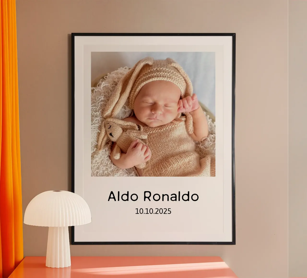 La vostra immagine con un testo a scelta, formato verticale, immagine quadrata carta hahnemühle da rb-Fotografie