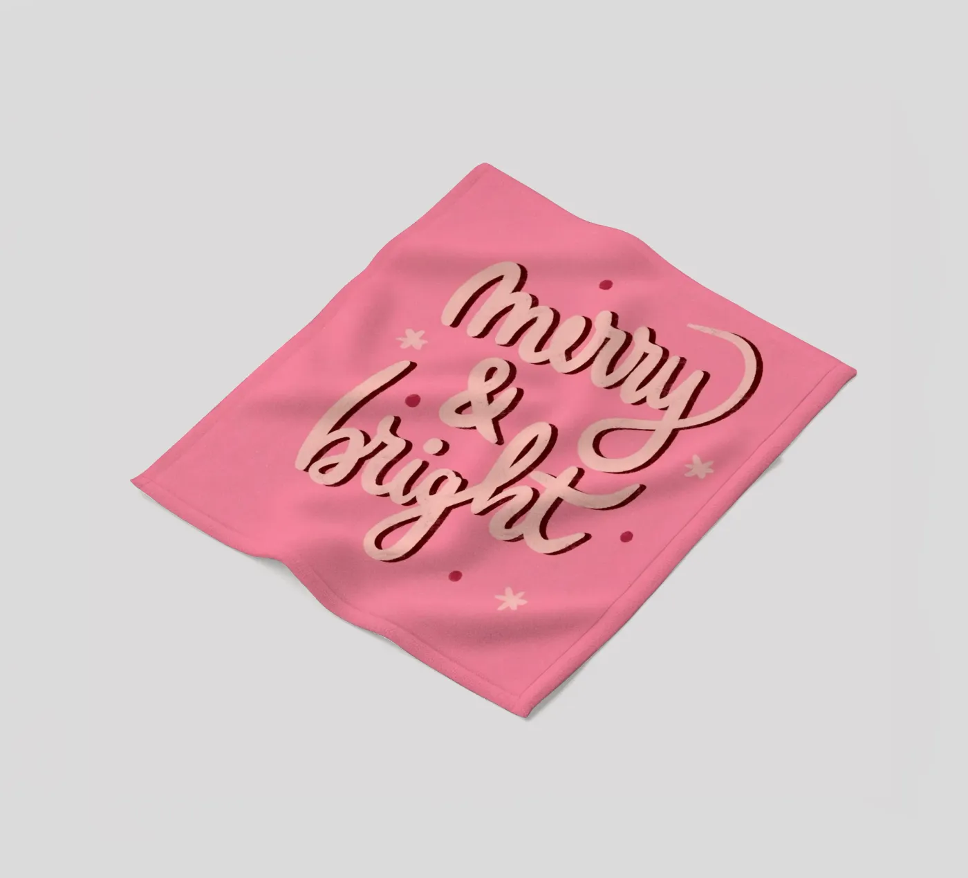 Merry and bright fleece blanket by Wackapacka Holiday Shop
