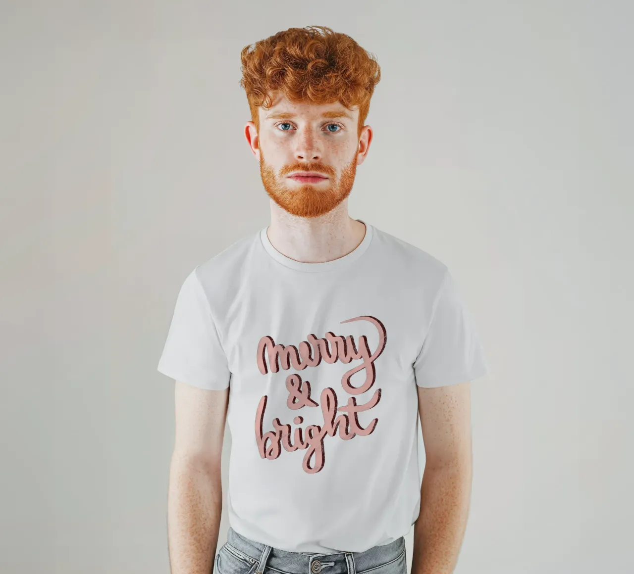 Merry and bright t-shirt by Wackapacka Holiday Shop