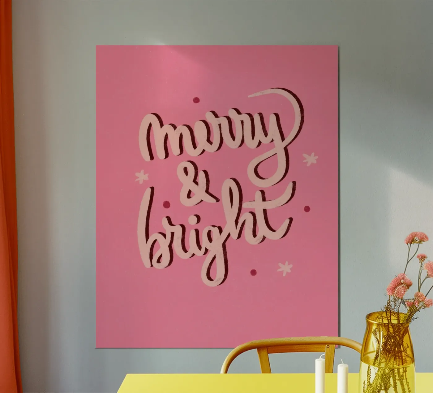 Merry and bright poster de Wackapacka Holiday Shop