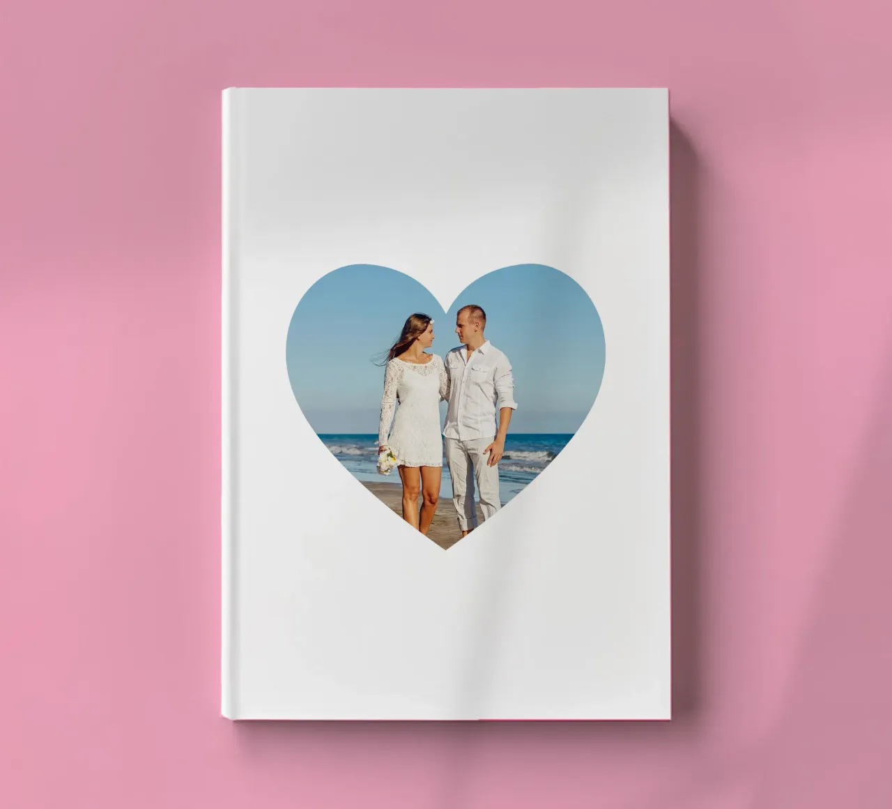Photo in heart shape, upload your own photo, personalise notebook by rb-Fotografie