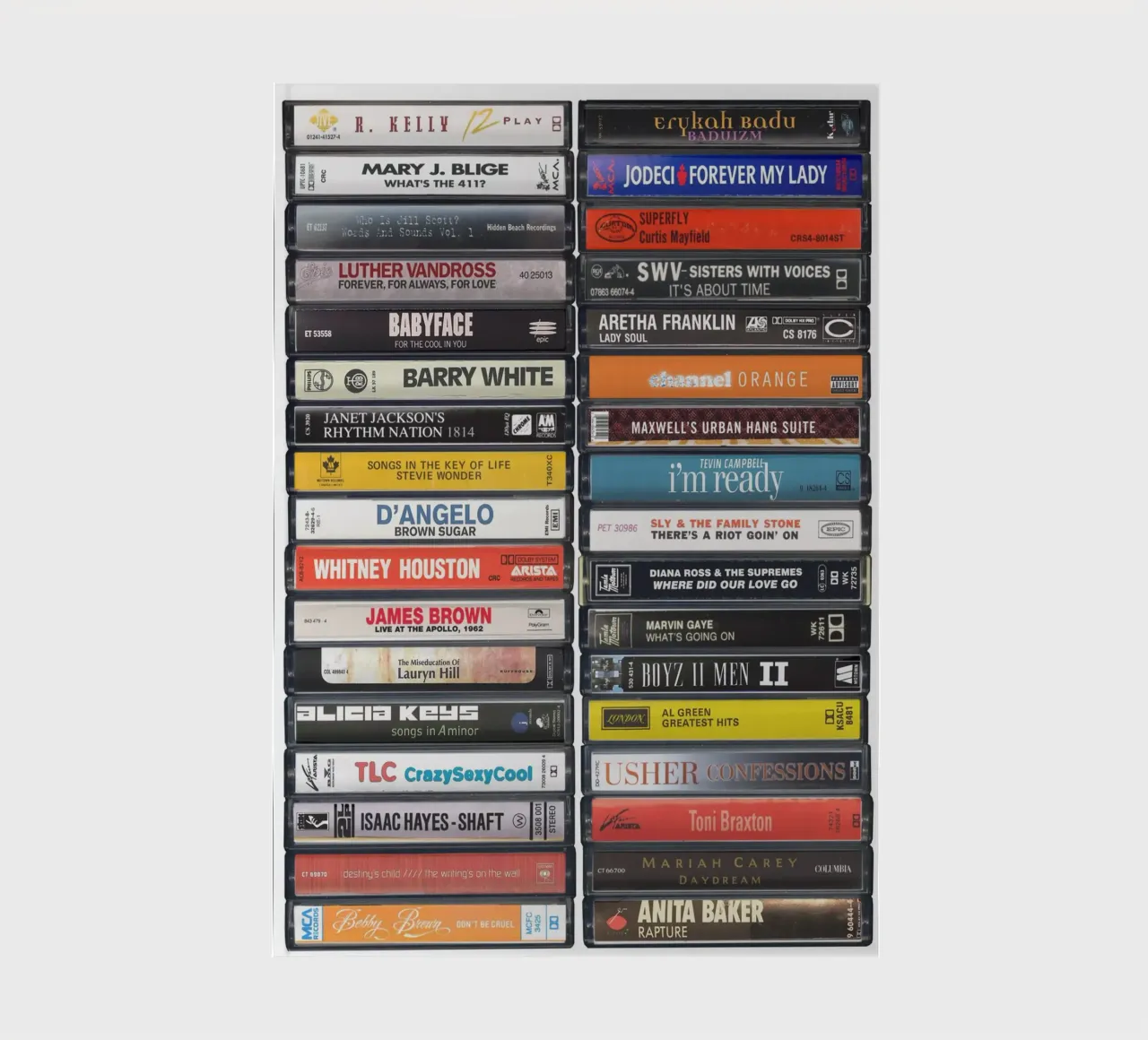 R&B Music Print notebook by MrMustardPrints