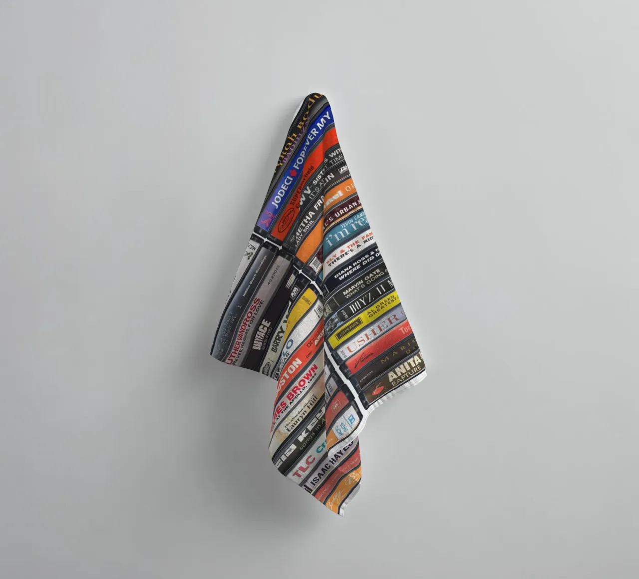 R&B Music Print towel by MrMustardPrints