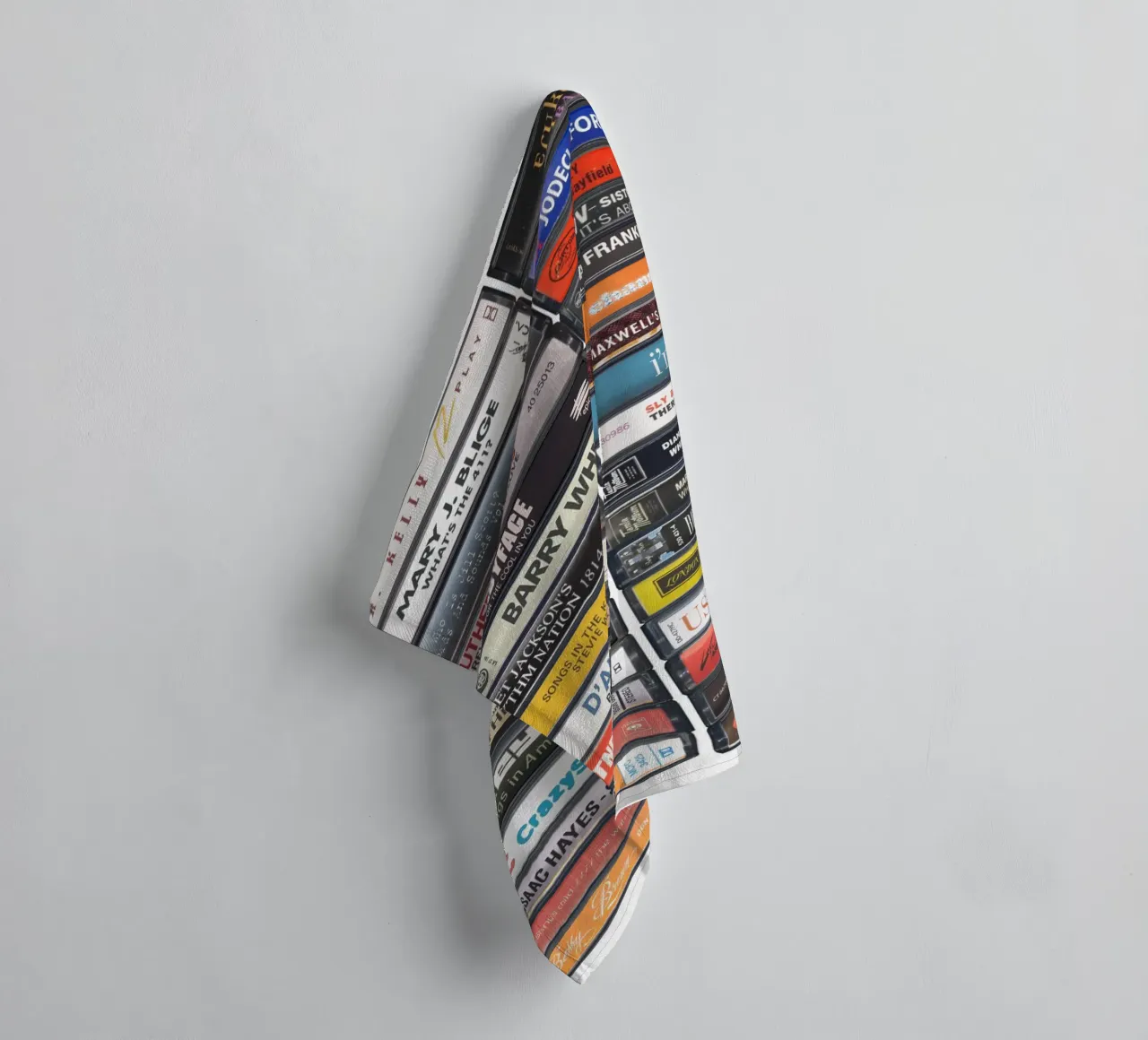 R&B Music Print towel by MrMustardPrints