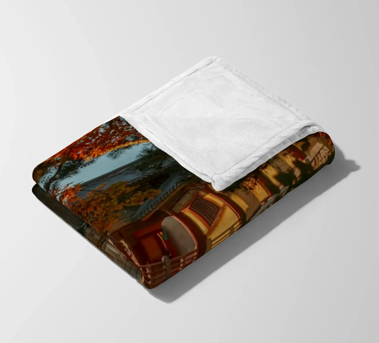 Autunno al tempio Bulguksa di Gyeongju, Corea del Sud coperta in pile da mbgraphx2