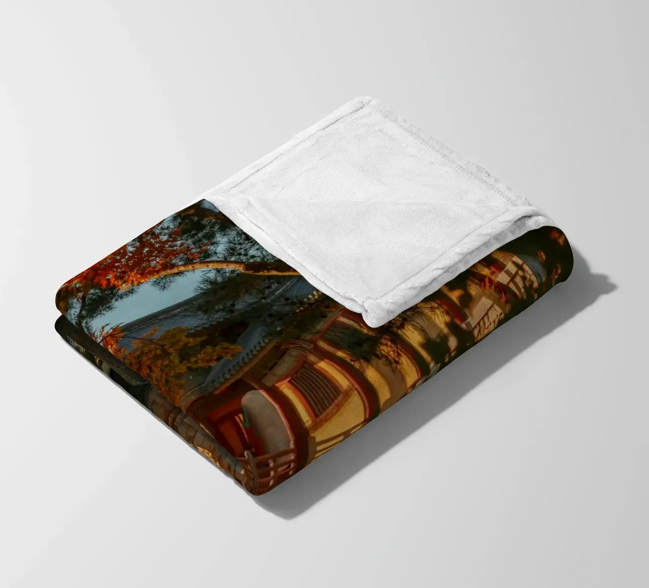 Autunno al tempio Bulguksa di Gyeongju, Corea del Sud coperta in pile da mbgraphx2