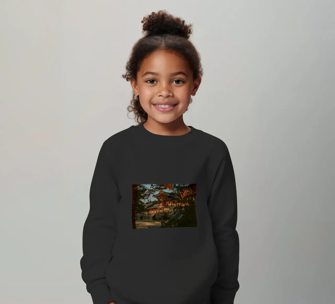 Autunno al tempio Bulguksa di Gyeongju, Corea del Sud felpa bambino da mbgraphx2