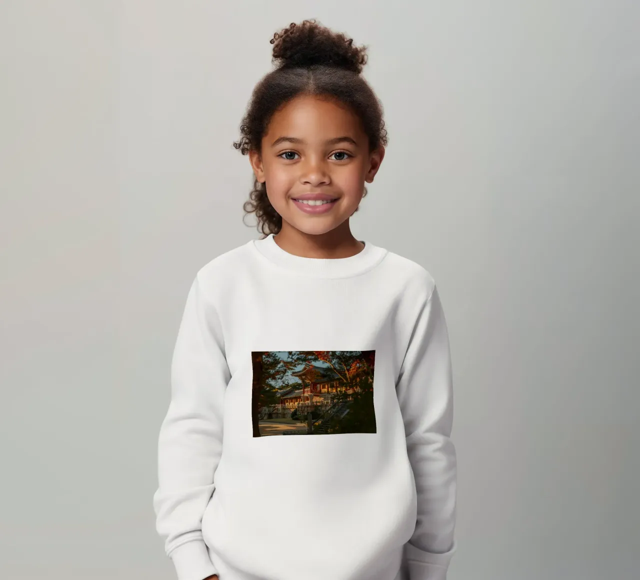 Autunno al tempio Bulguksa di Gyeongju, Corea del Sud felpa bambino da mbgraphx2