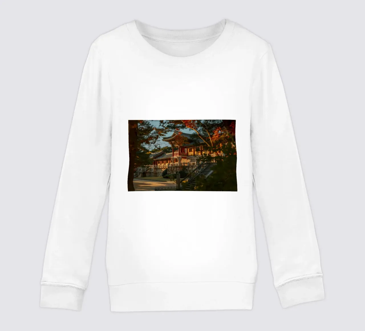 Autunno al tempio Bulguksa di Gyeongju, Corea del Sud felpa bambino da mbgraphx2