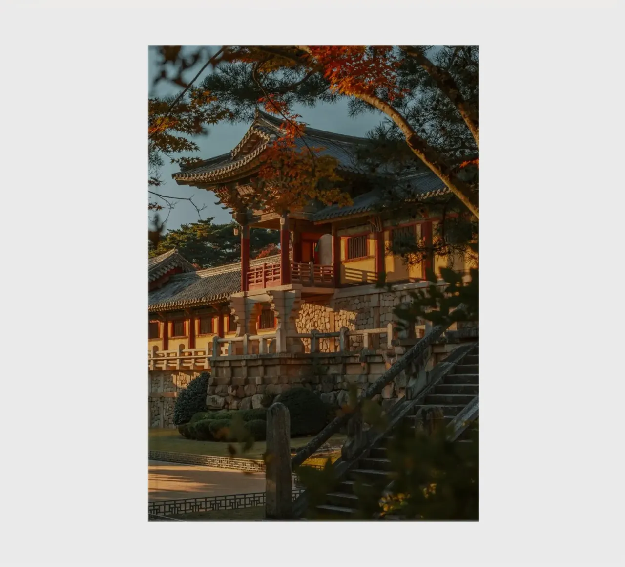 Autunno al tempio Bulguksa di Gyeongju, Corea del Sud diario da mbgraphx2