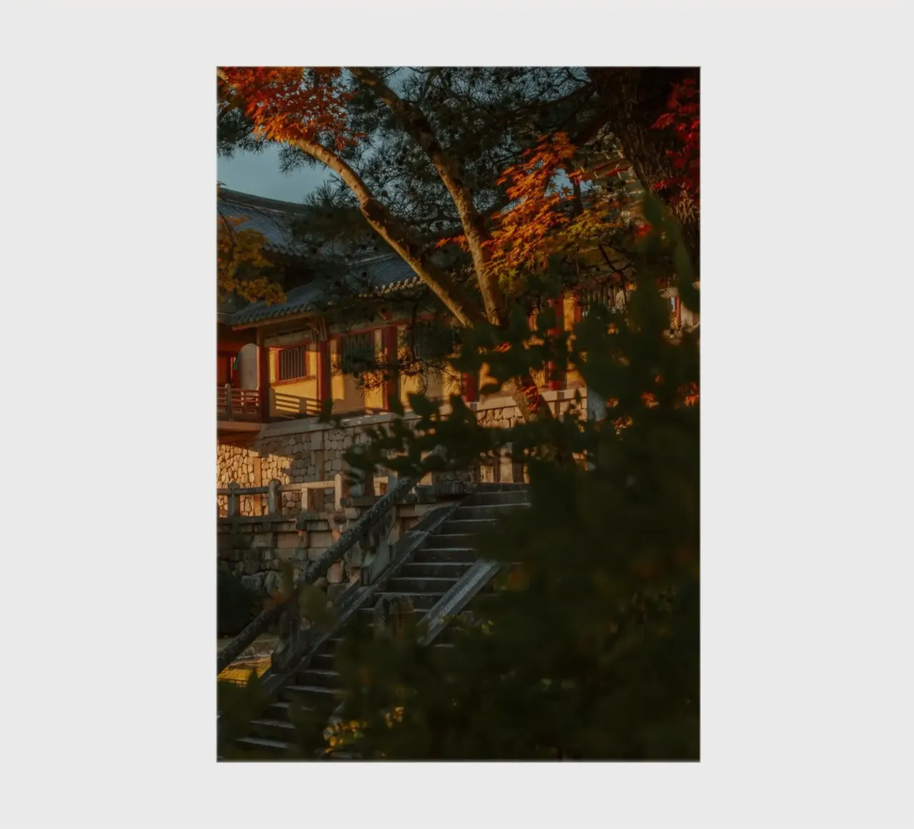 Autunno al tempio Bulguksa di Gyeongju, Corea del Sud diario da mbgraphx2