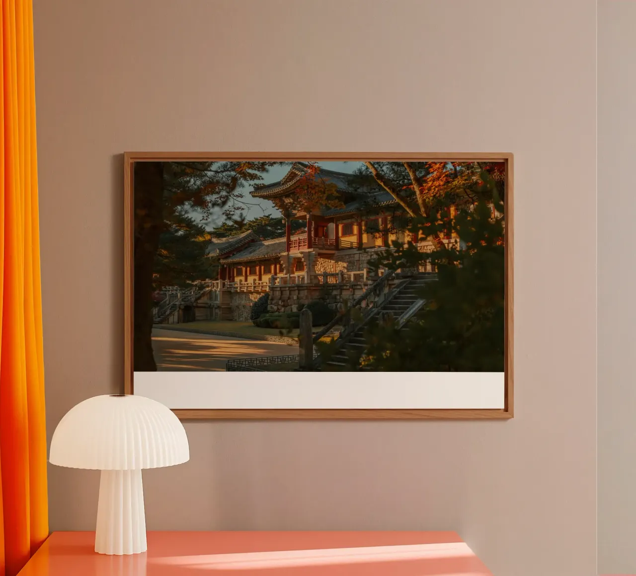 Autunno al tempio Bulguksa di Gyeongju, Corea del Sud alluminio dibond da mbgraphx2