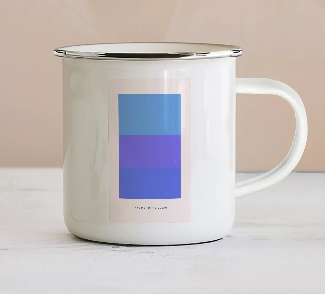 Take me to the Ocean tazza in smalto da Tabea Jule