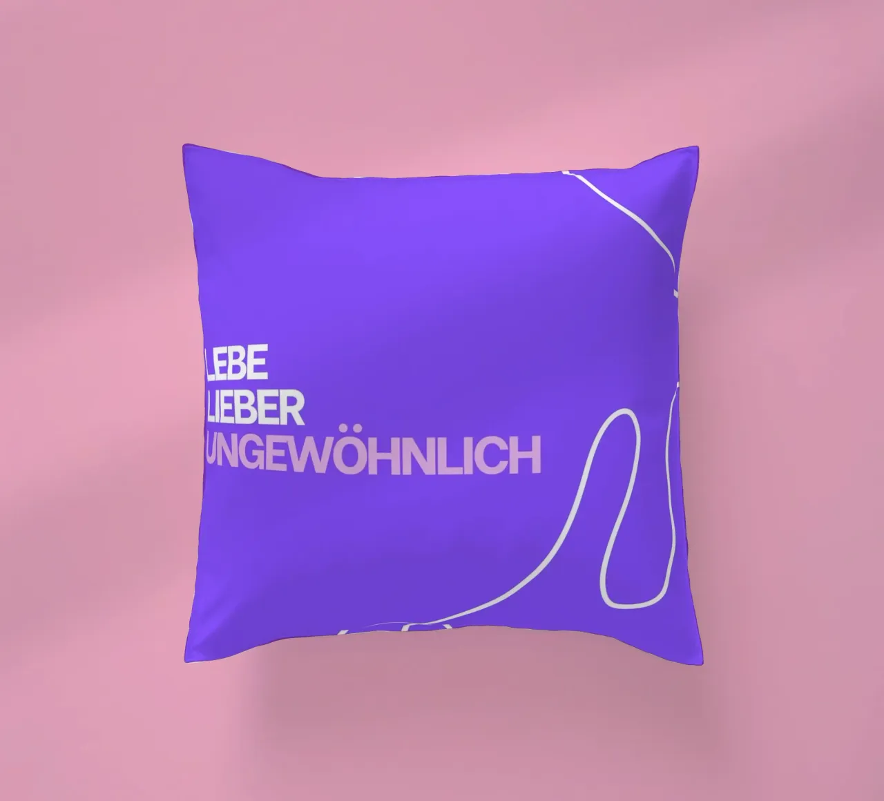 Lebe lieber ungewöhnlich cuscino da Tabea Jule