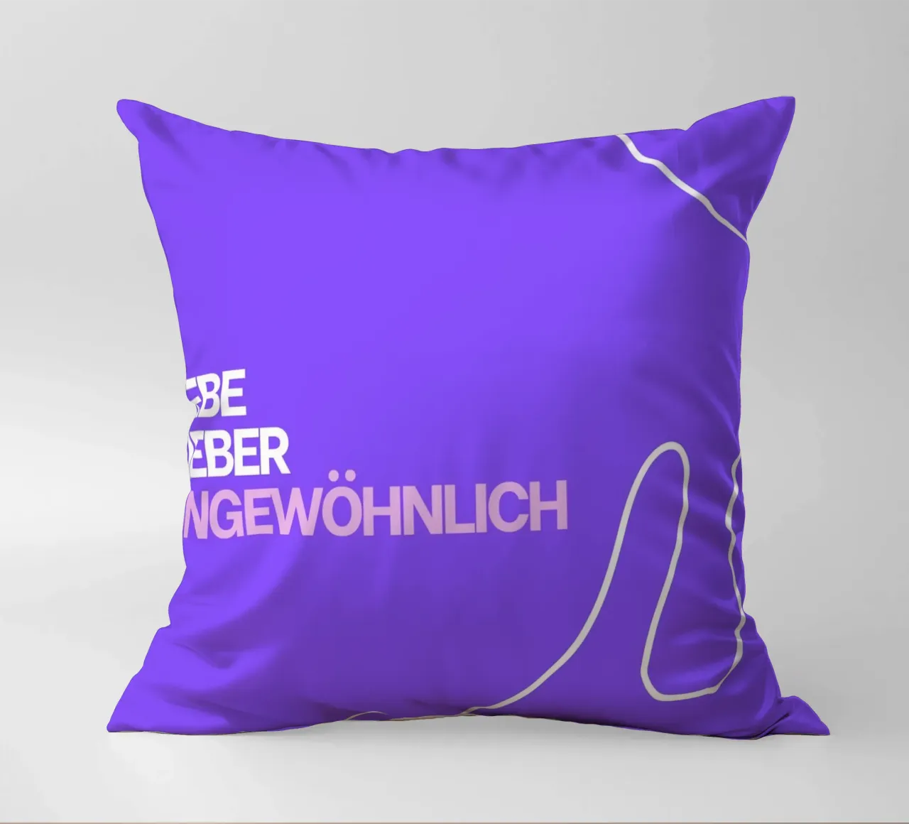 Lebe lieber ungewöhnlich cuscino da Tabea Jule