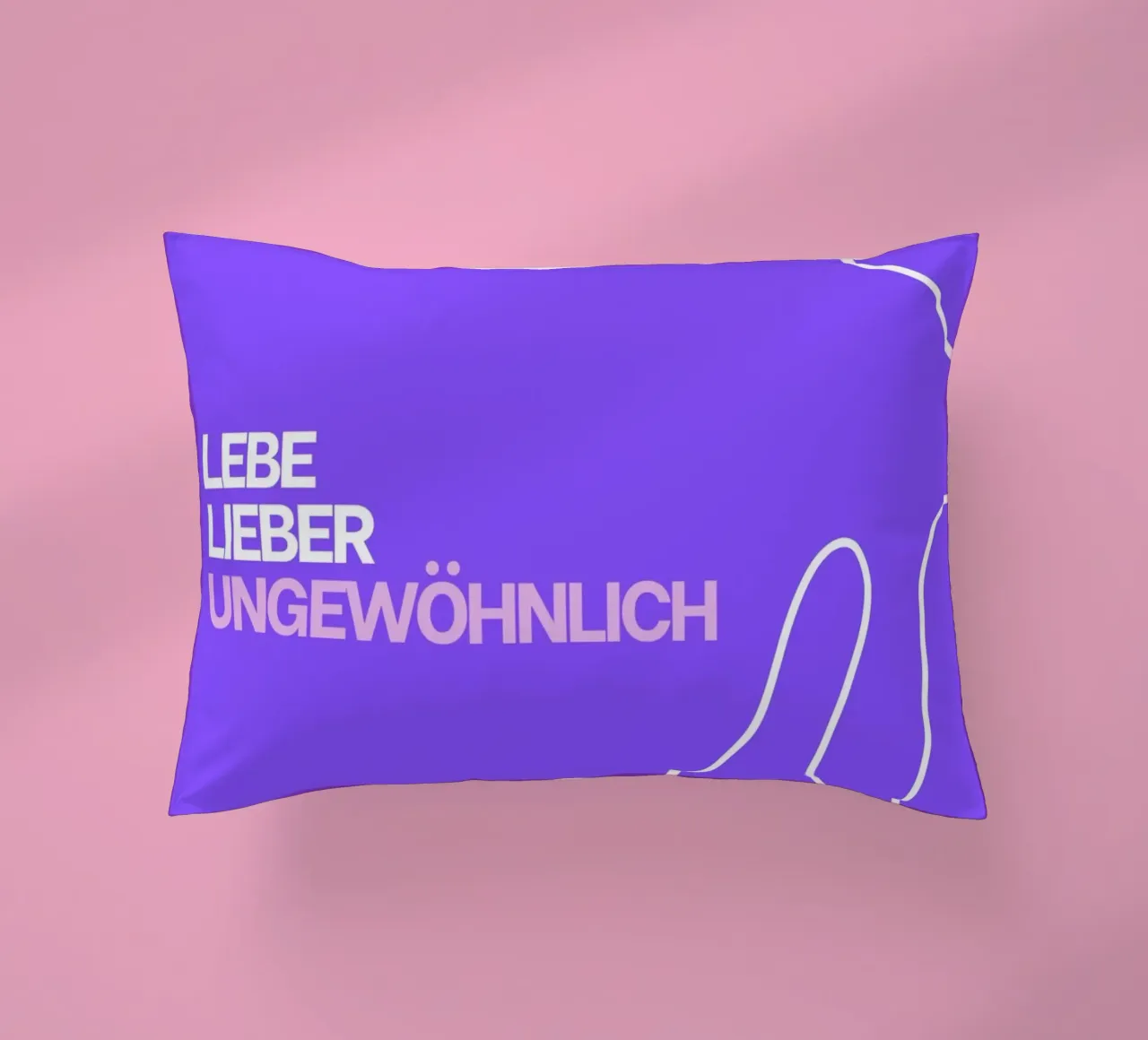 Lebe lieber ungewöhnlich cuscino da Tabea Jule