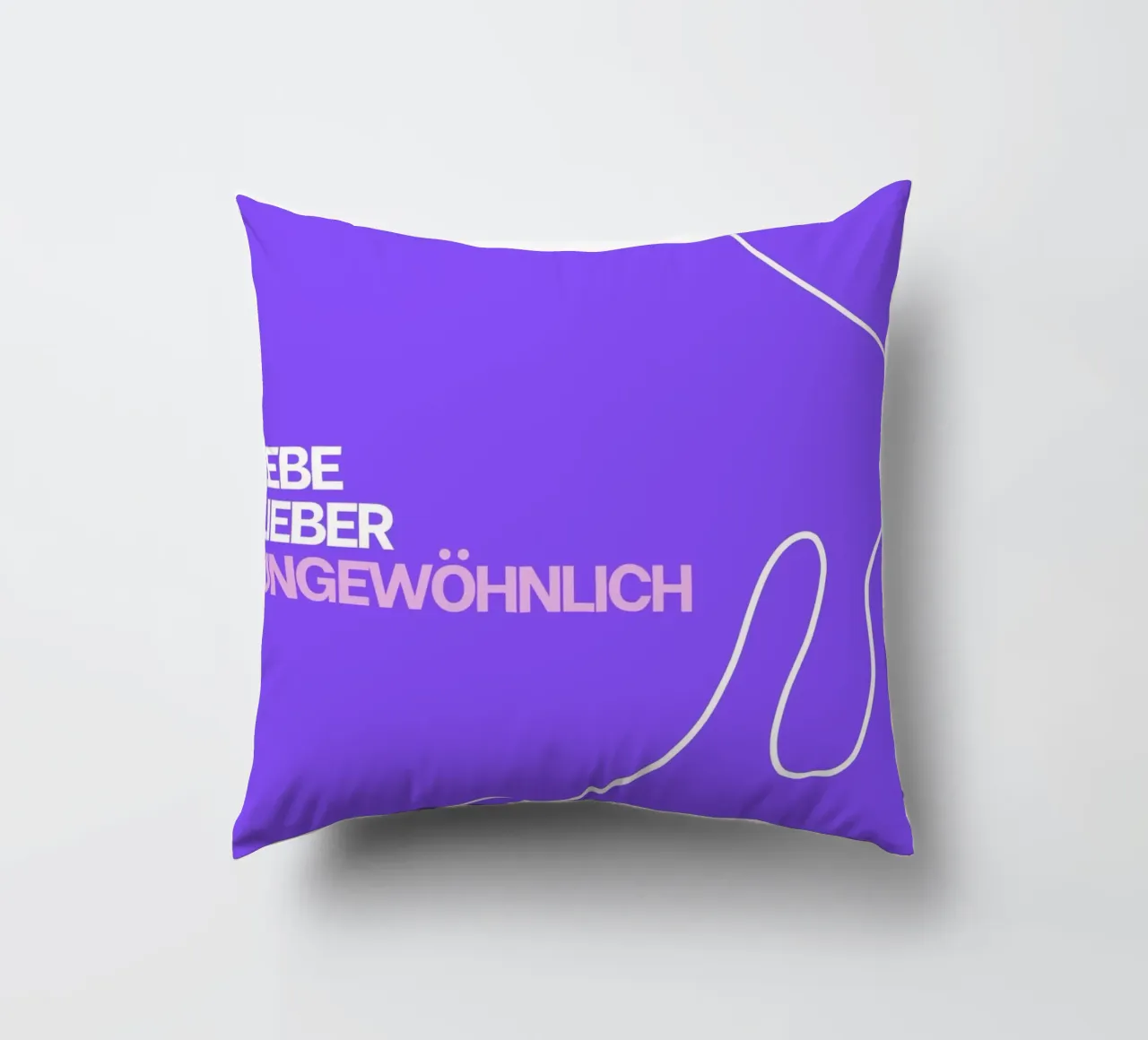 Lebe lieber ungewöhnlich cuscino da Tabea Jule