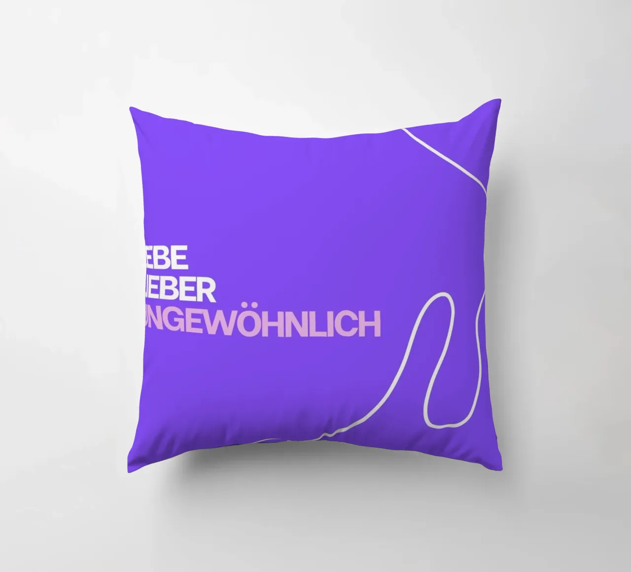 Lebe lieber ungewöhnlich cuscino da Tabea Jule