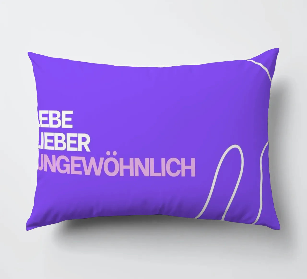 Lebe lieber ungewöhnlich cuscino da Tabea Jule