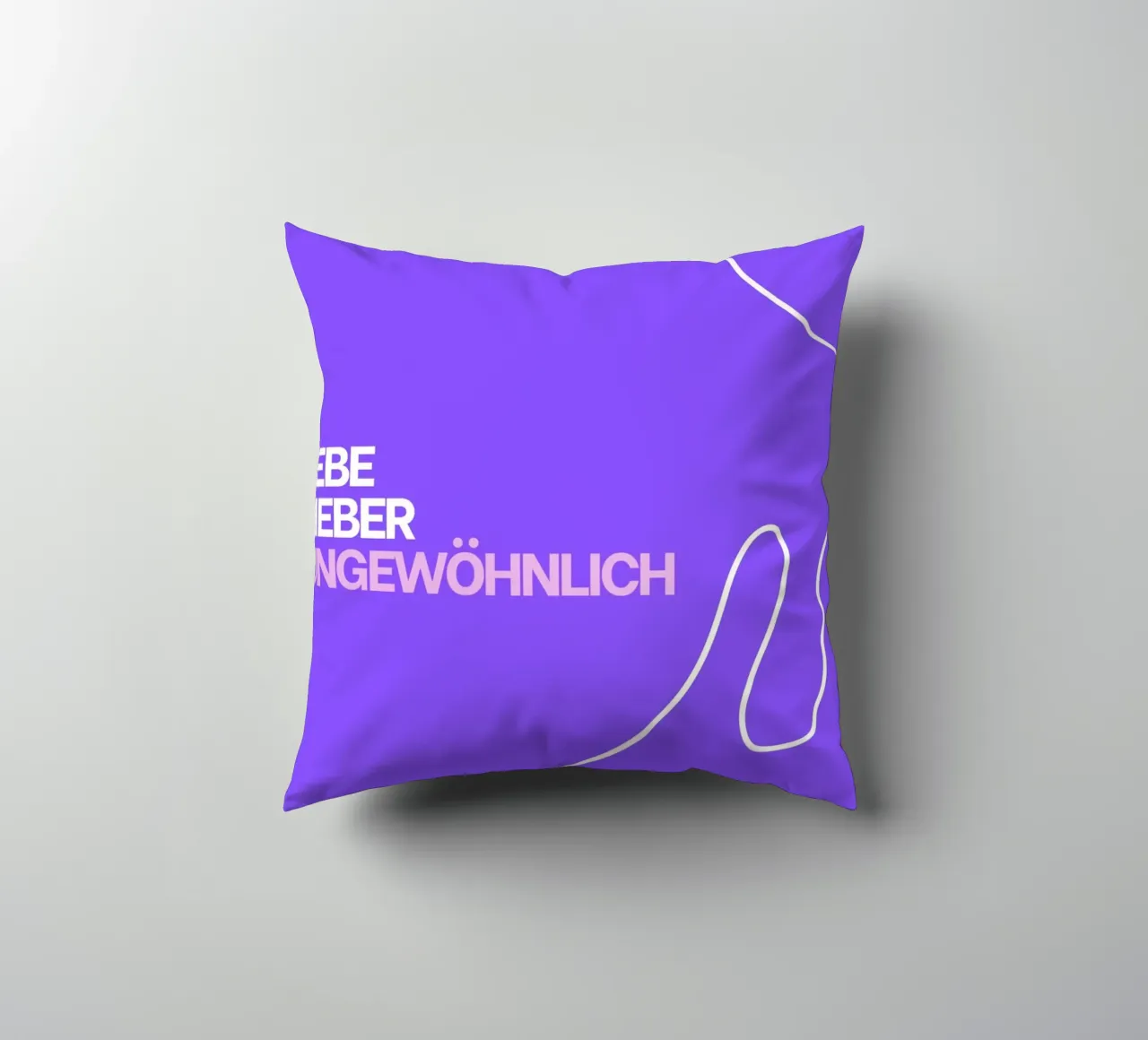 Lebe lieber ungewöhnlich cuscino da Tabea Jule