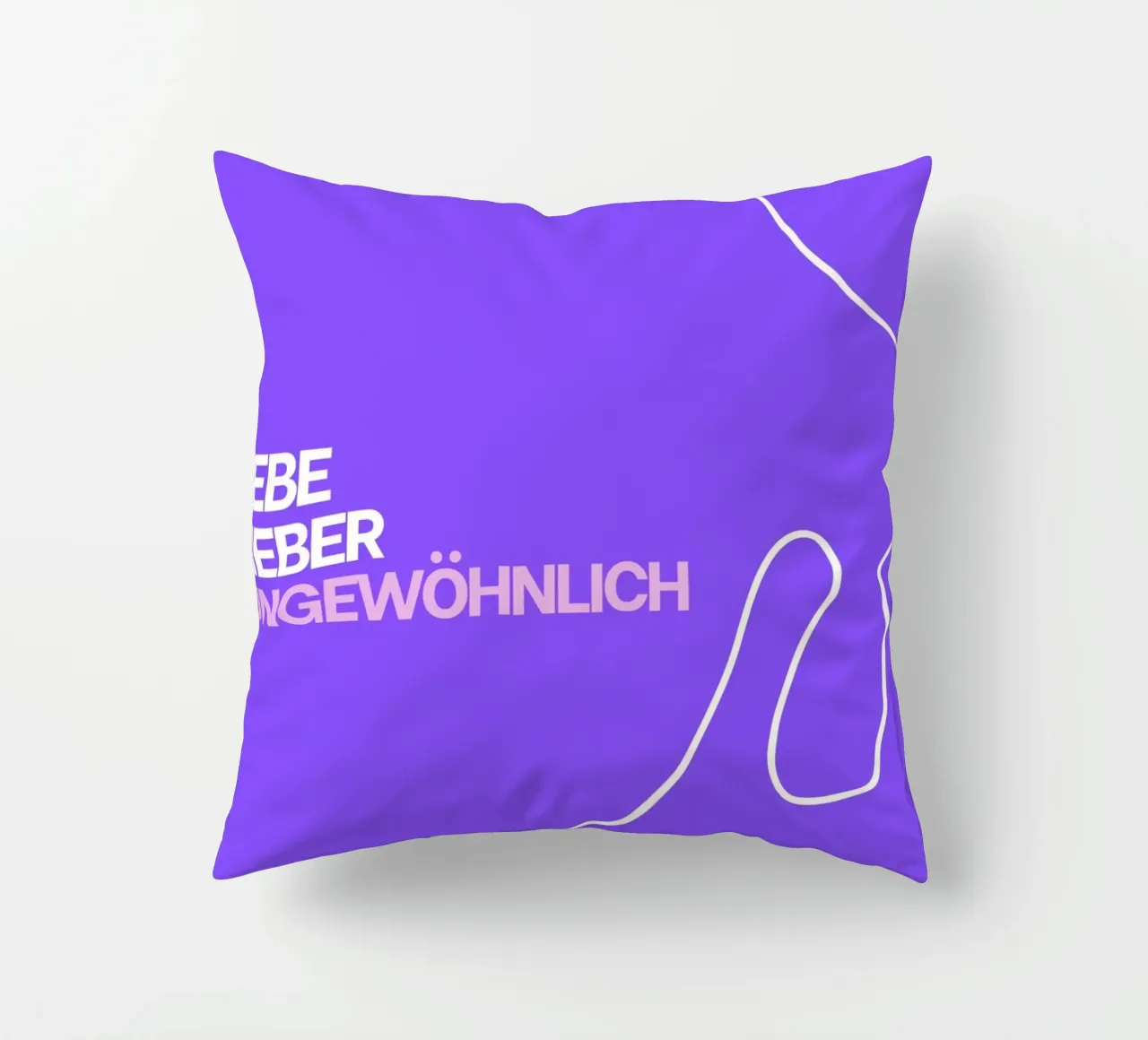 Lebe lieber ungewöhnlich cuscino da Tabea Jule