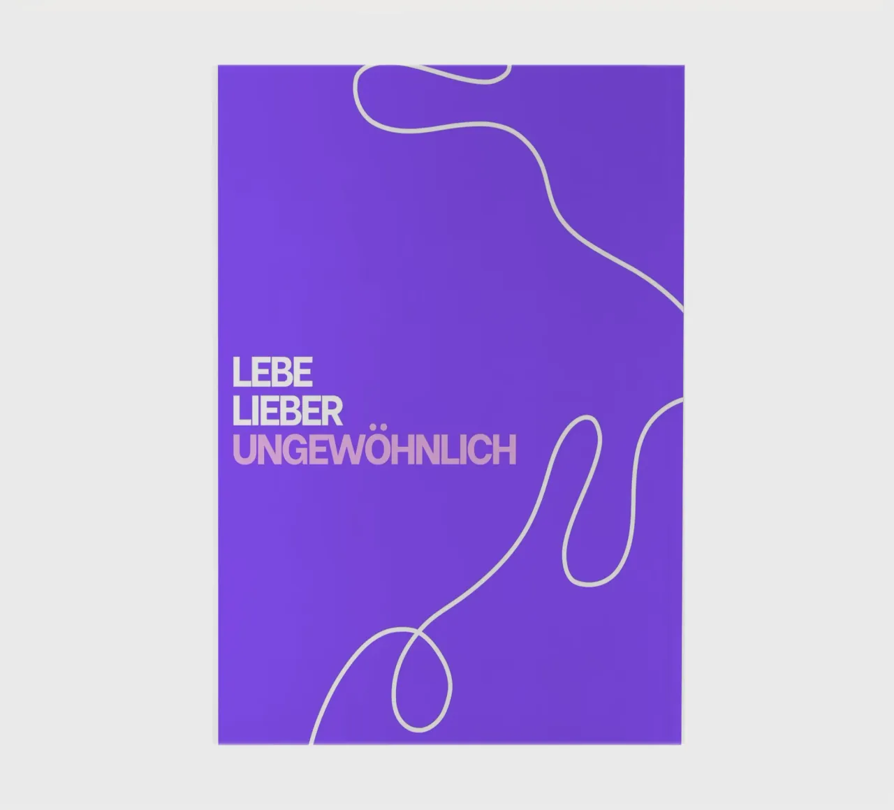 Lebe lieber ungewöhnlich notebook by Tabea Jule
