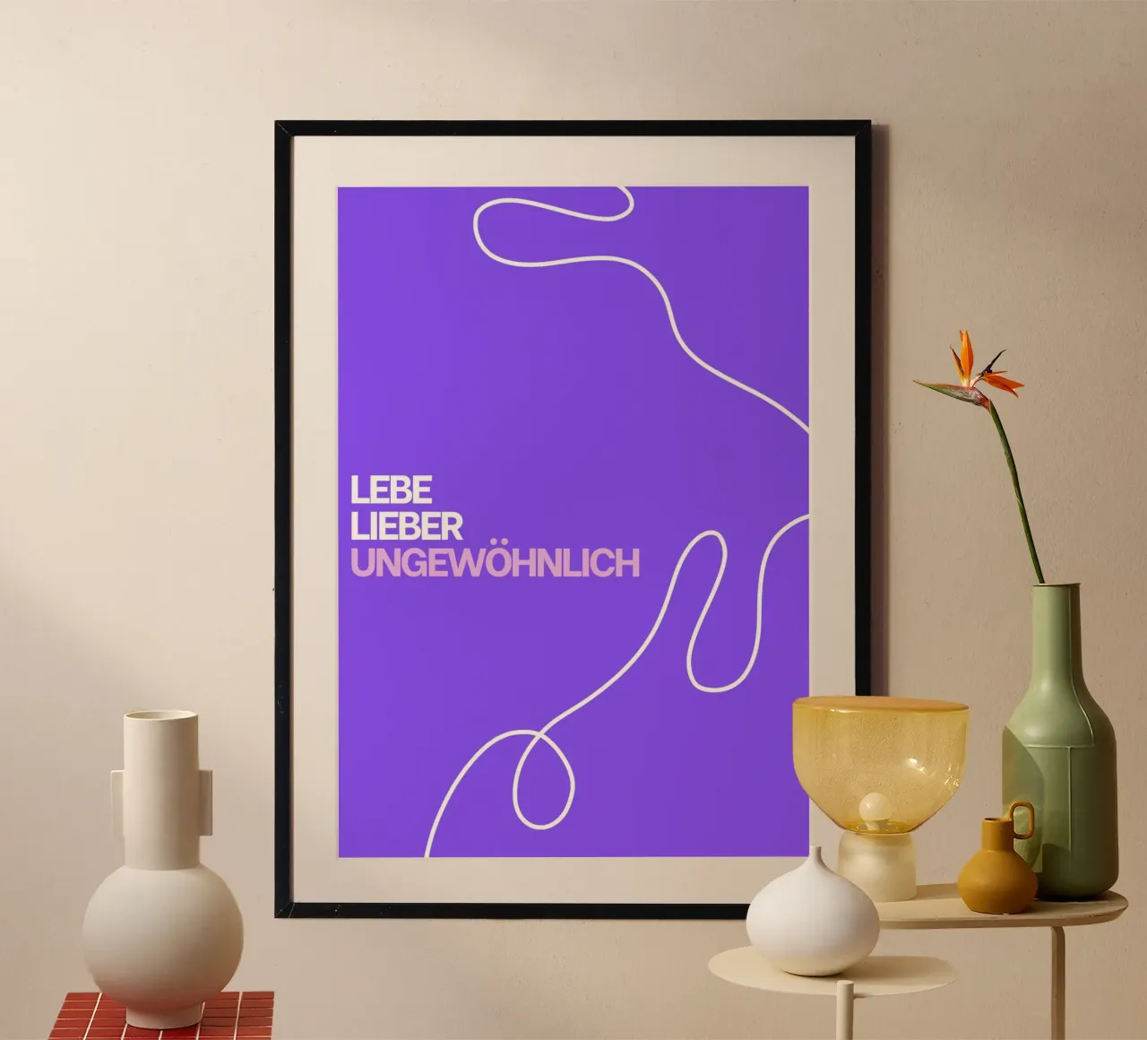 Lebe lieber ungewöhnlich carta hahnemühle da Tabea Jule