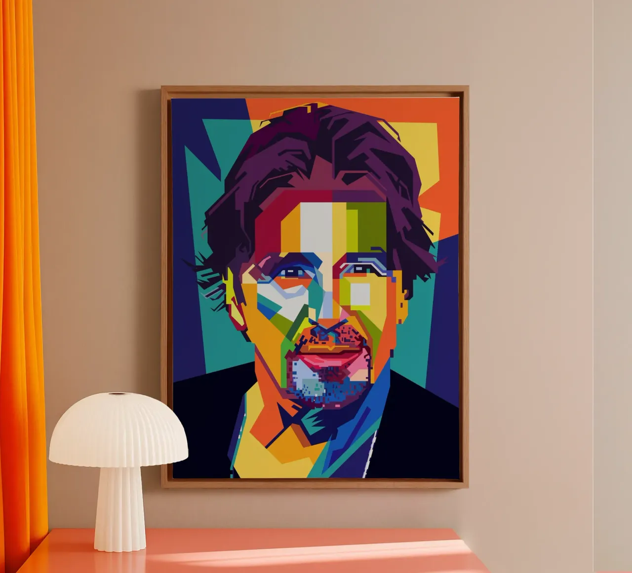 Al Pacino Style WPAP tela con Cornice a cassetta da KP Artwork