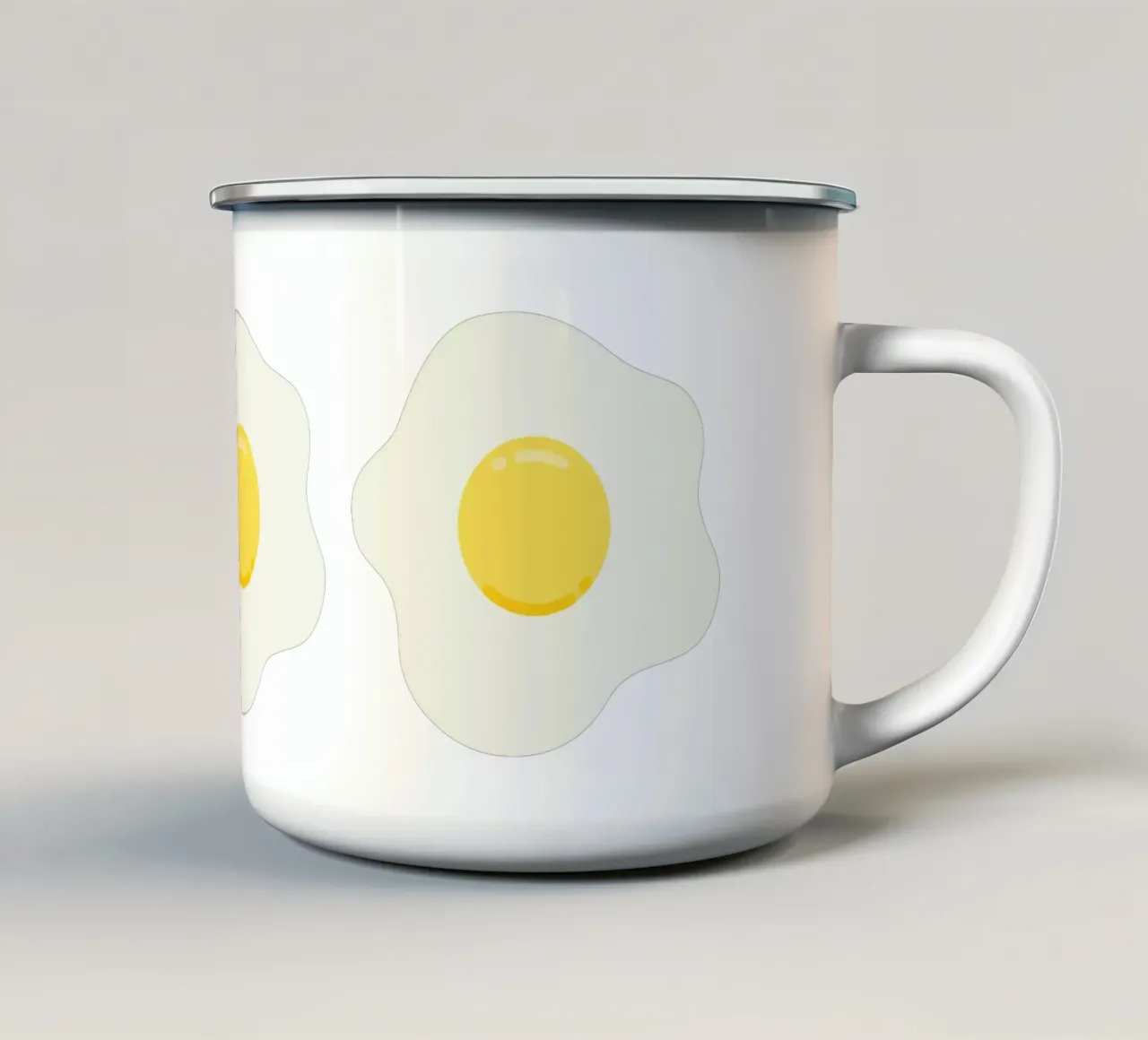 Sunny Side Up tazza in smalto da Lidia Blomgren