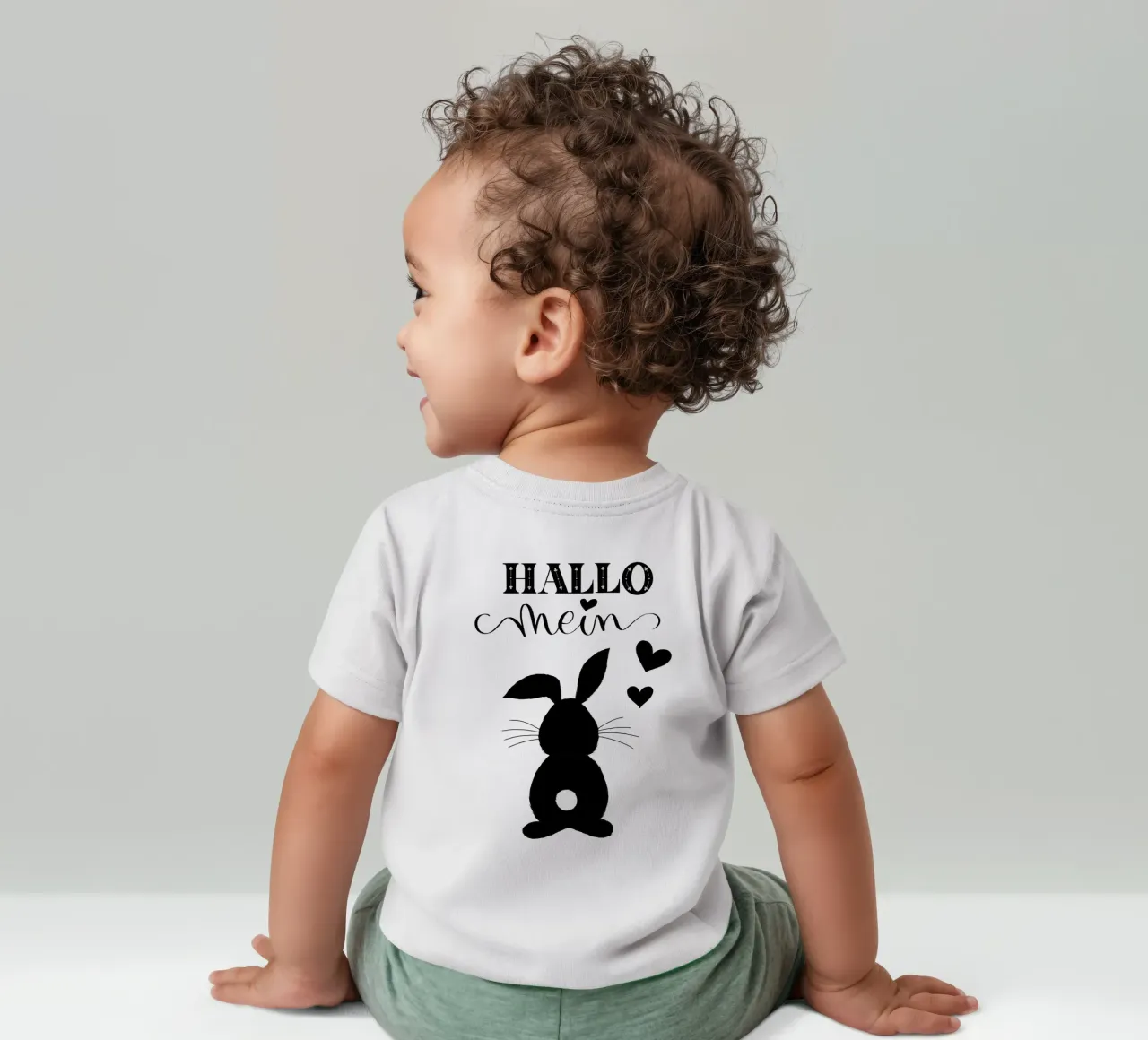 Hello my bunny. Not only cute at Easter. baby t-shirt by CalliLetters