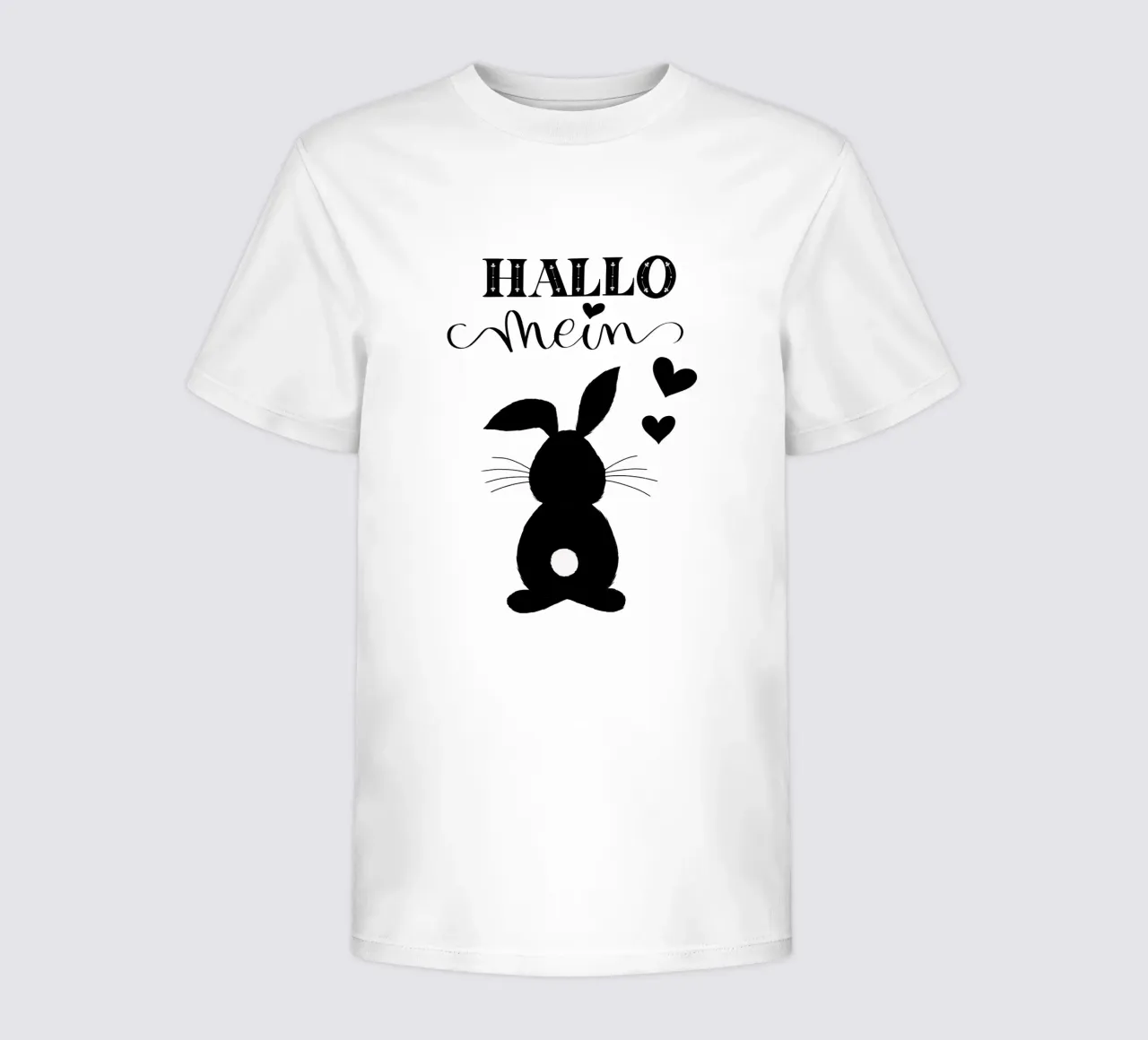 Hello my bunny. Not only cute at Easter. kids t-shirt by CalliLetters