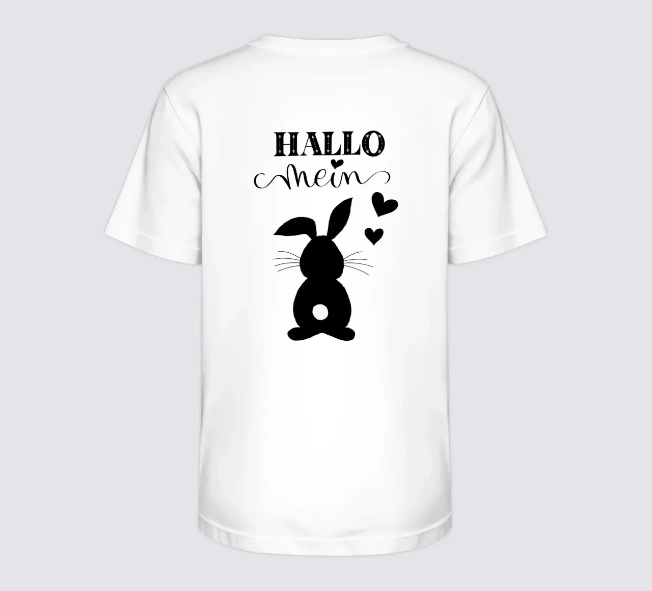 Hello my bunny. Not only cute at Easter. kids t-shirt by CalliLetters