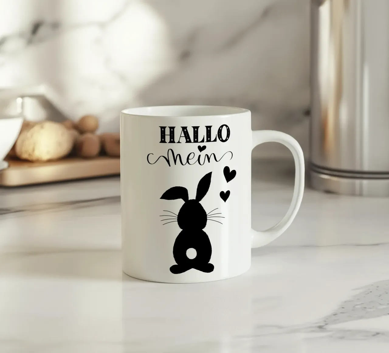 Ciao mio coniglietto. Non solo carino a Pasqua. tazza in ceramica da CalliLetters