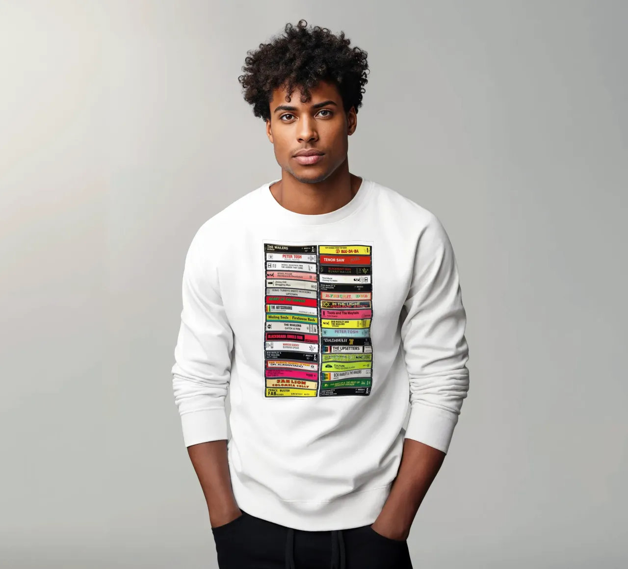Reggae Musik Druck Sweatshirt von MrMustardPrints