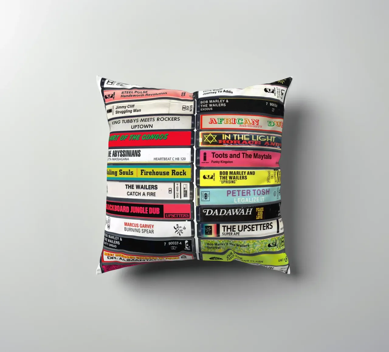 Reggae Musik Druck Kissen von MrMustardPrints
