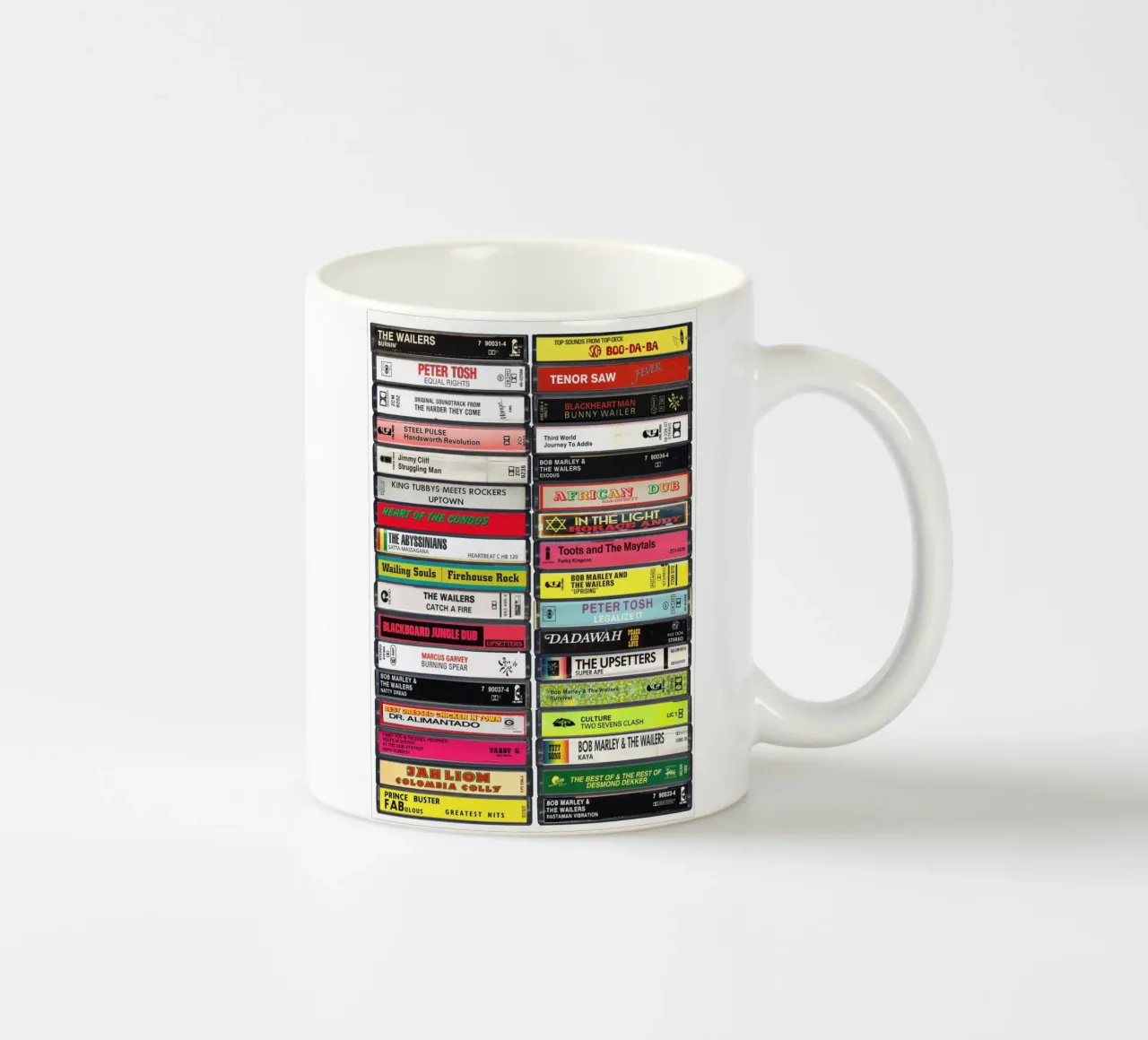 Reggae Musik Druck Keramik Tasse von MrMustardPrints