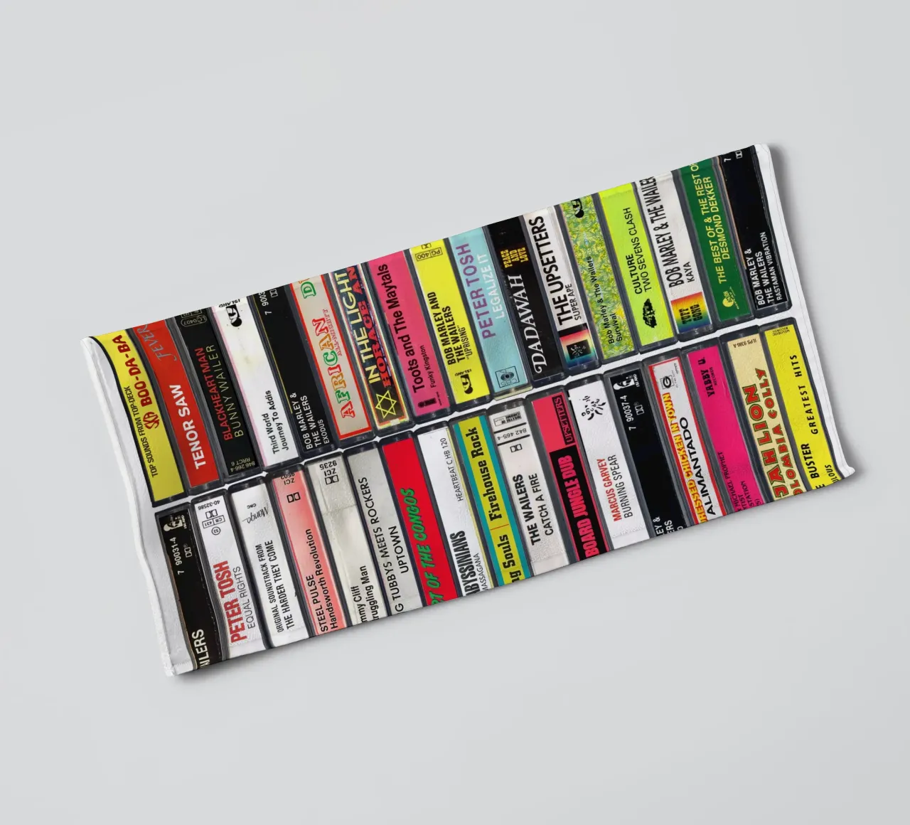Reggae Music Print towel by MrMustardPrints
