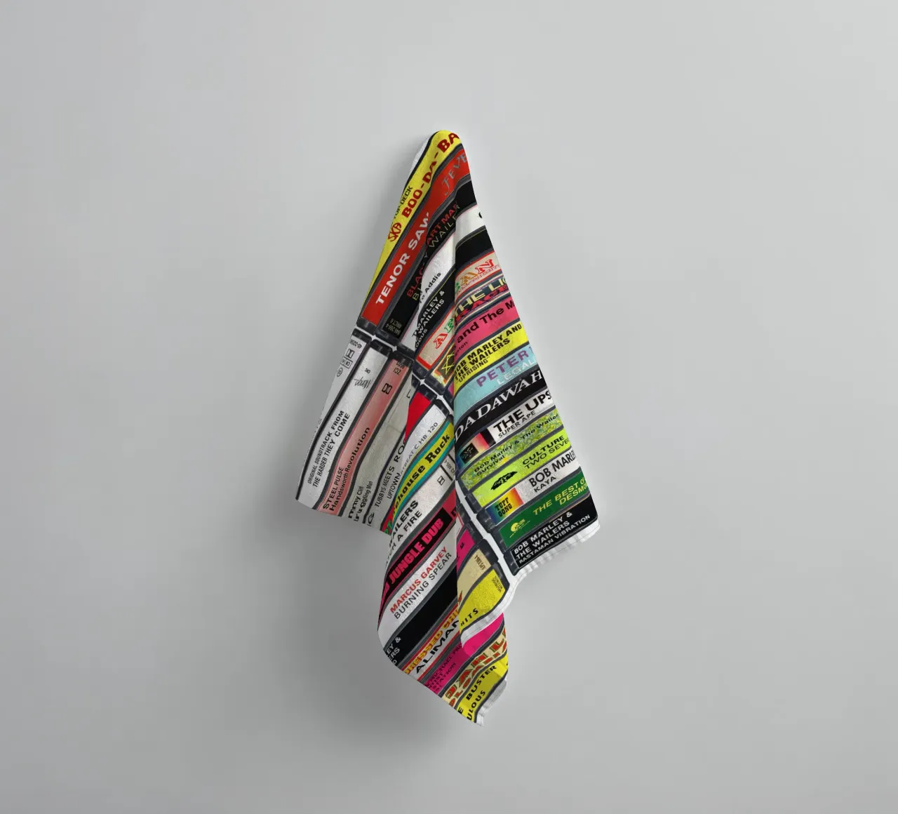 Reggae Music Print towel by MrMustardPrints