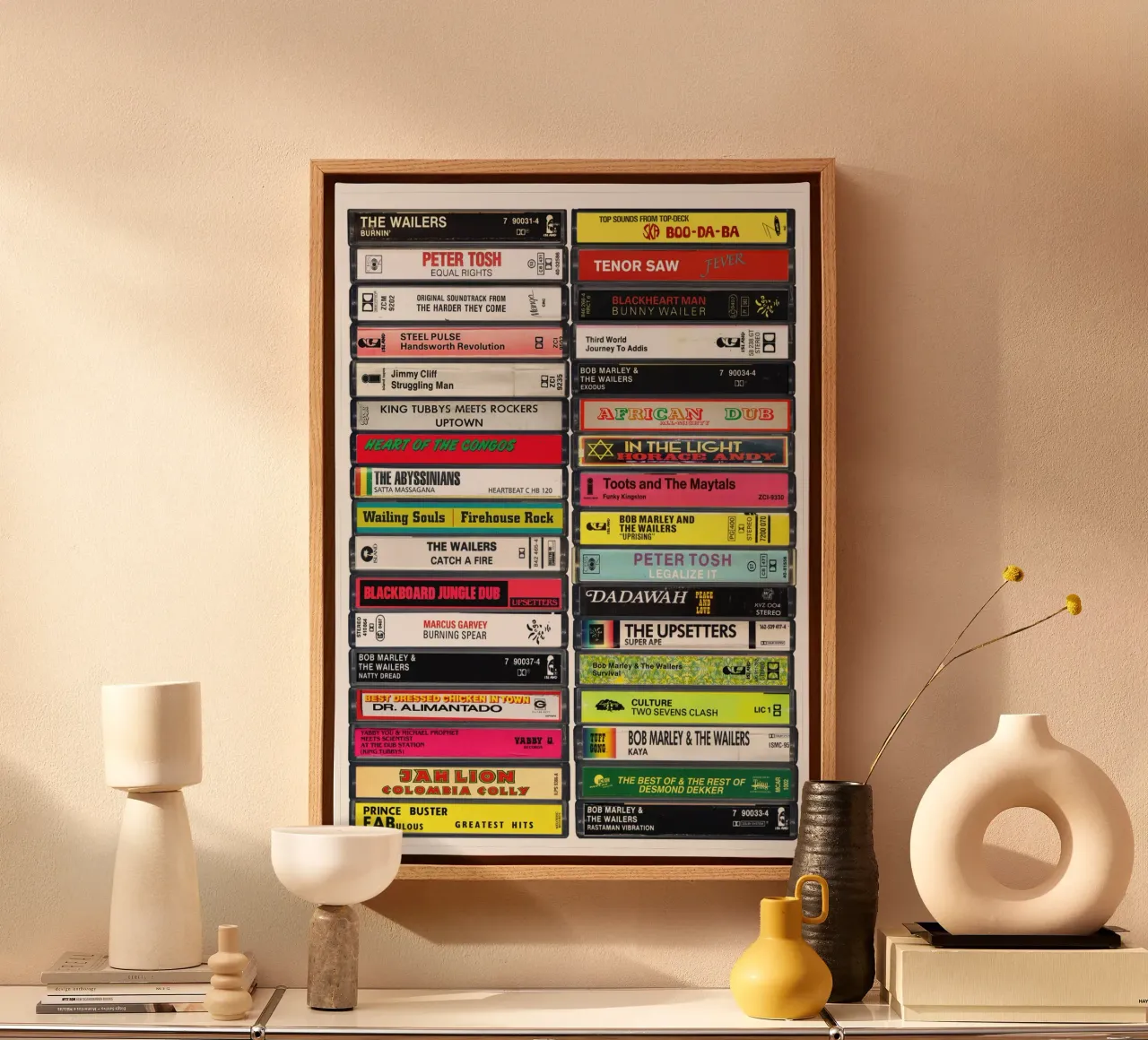 Reggae Music Print canvas by MrMustardPrints