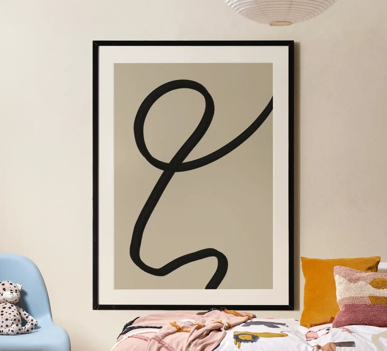 Minimal Line Loop Hedendaagse Abstracte Kunst hahnemühle van TABLAATARTISTIC