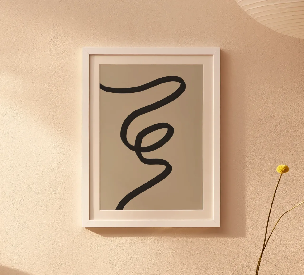 Minimal Line Art Loop - Zeitgenössisch Abstrakt Hahnemühle von TABLAATARTISTIC